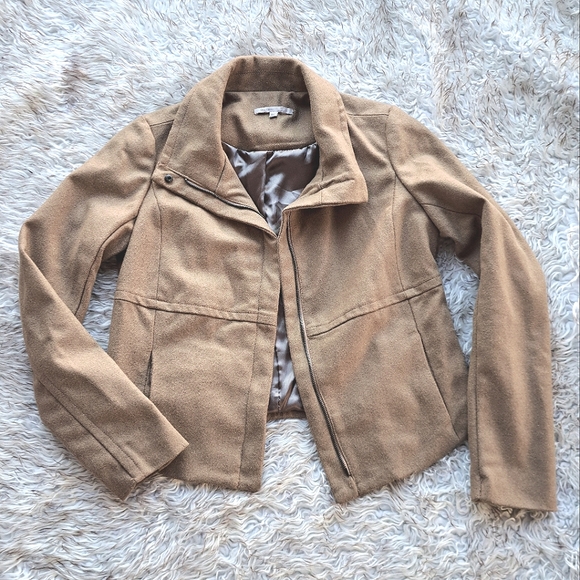 Gap Women's Small Classic Tan Beige Wool Coat Jacket Size S EUC - Picture 9 of 14